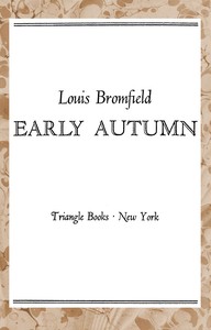 Early autumn