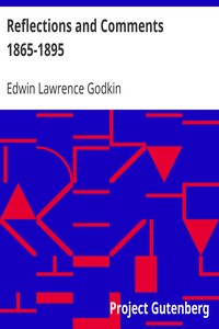 Reflections and Comments 1865-1895
