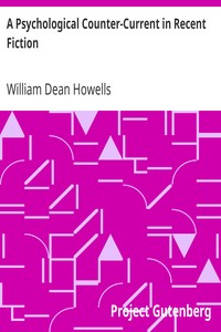 A Psychological Counter-Current in Recent Fiction
