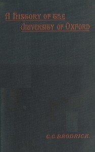A history of the University of Oxford