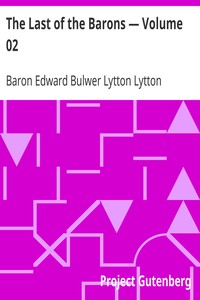 The Last of the Barons — Volume 02