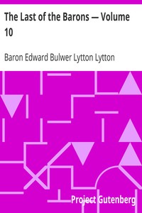 The Last of the Barons — Volume 10
