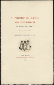 A Street of Paris and Its Inhabitant